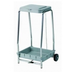 Wäschewagen aus Chrom mit...